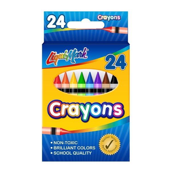 Promotional 24 Pack Crayons w/Sharpener – Case of 96 Sets $169.96